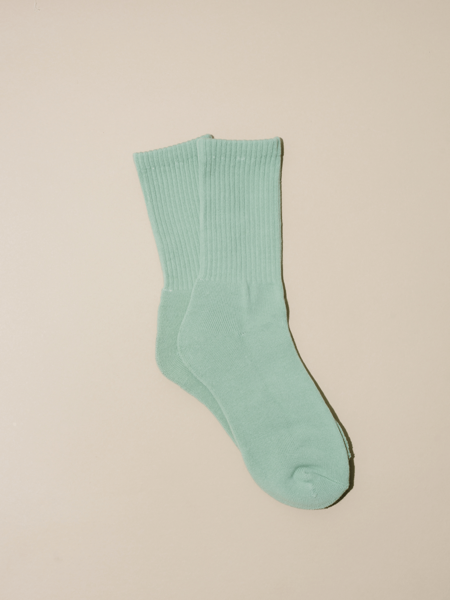 light green crew socks