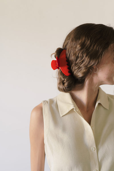 Medium Hair Claw - Cherry