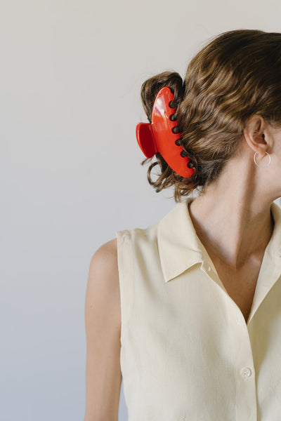 Extra Large Hair Claw - Cherry