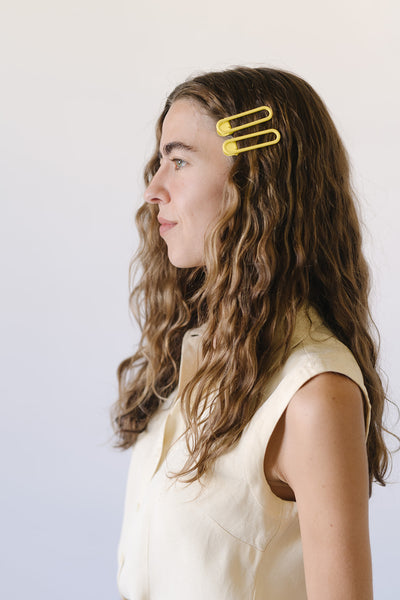 Rio Hair Clips - Butter Olive