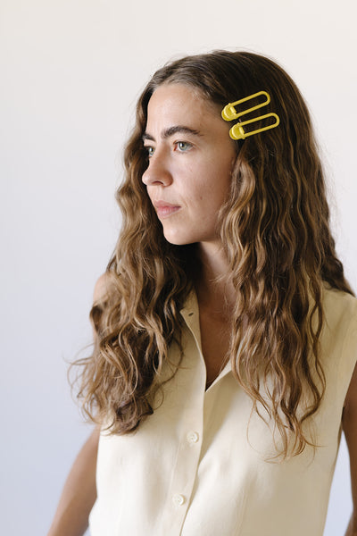 Rio Hair Clips - Butter Olive
