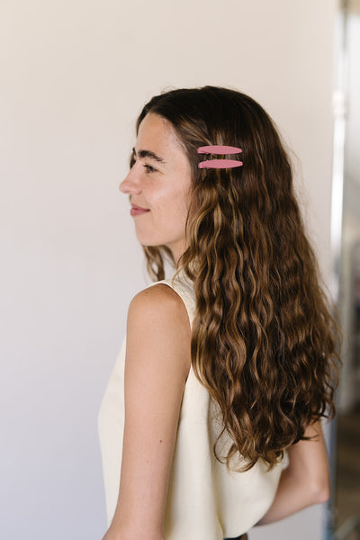 Celine Hair Clips - Plum