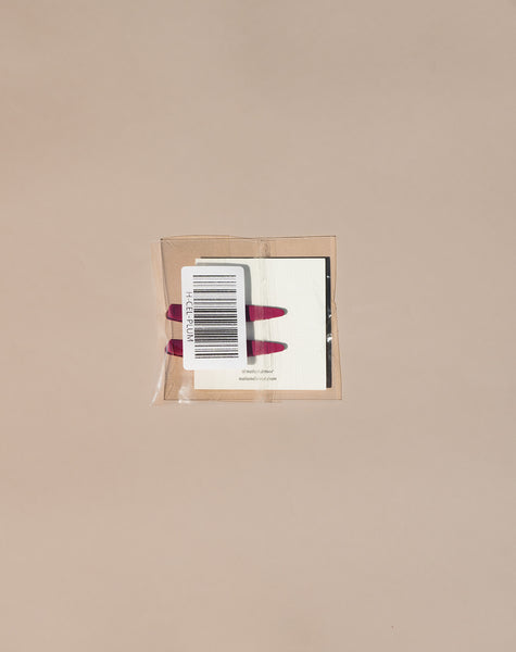 Celine Hair Clips - Plum