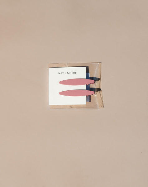 Celine Hair Clips - Seashell Pink