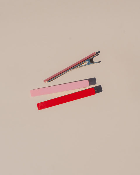 Evie Hair Clips - Rose