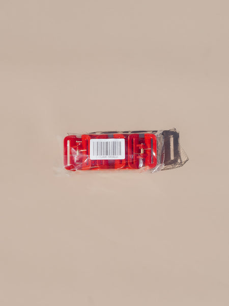 Jane Cherry Hair Claw Set - 5 small cherry red