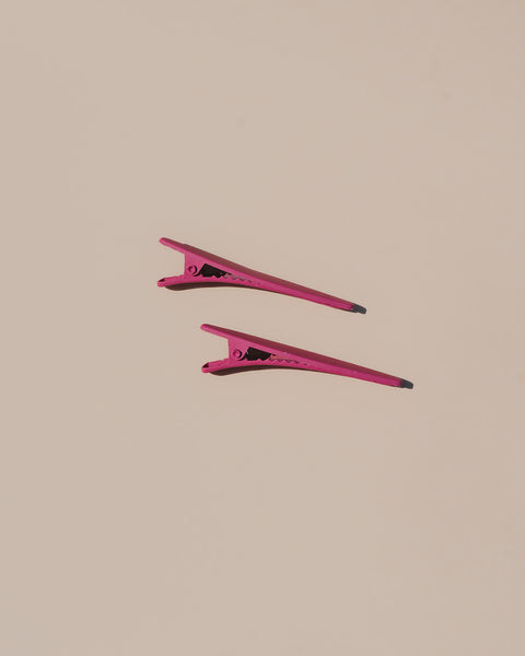 Celine Hair Clips - Plum