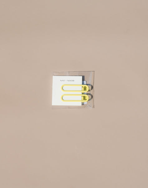 Rio Hair Clips - Butter Olive