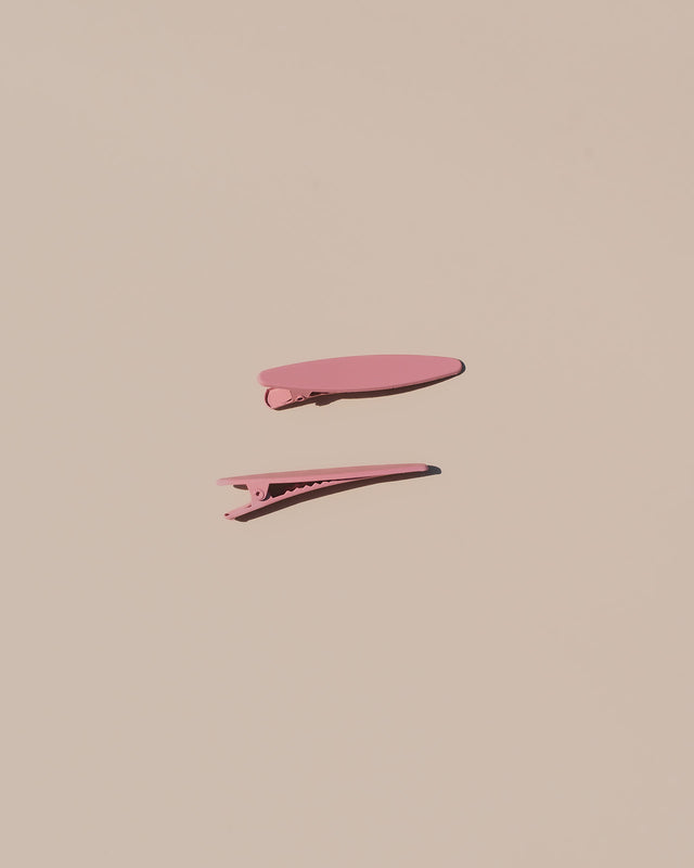Celine Hair Clips - Seashell Pink