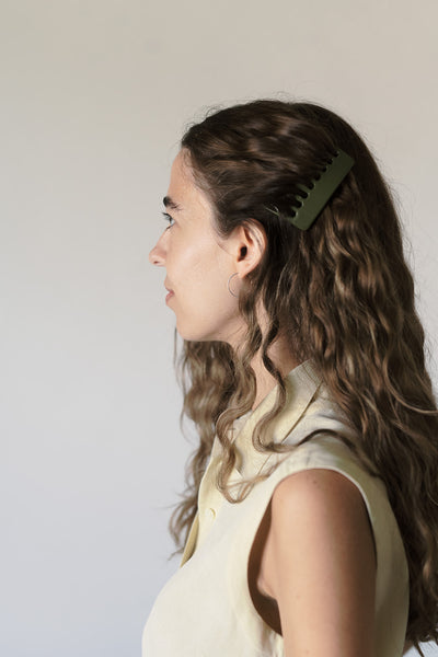 Side Hair Comb - Tiger