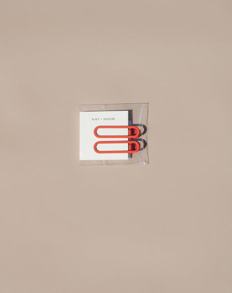 Rio Hair Clips - Heirloom Tomato