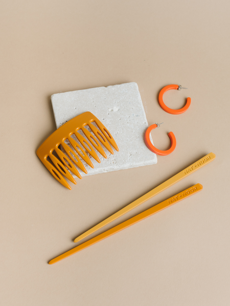 Side Hair Comb - Tiger