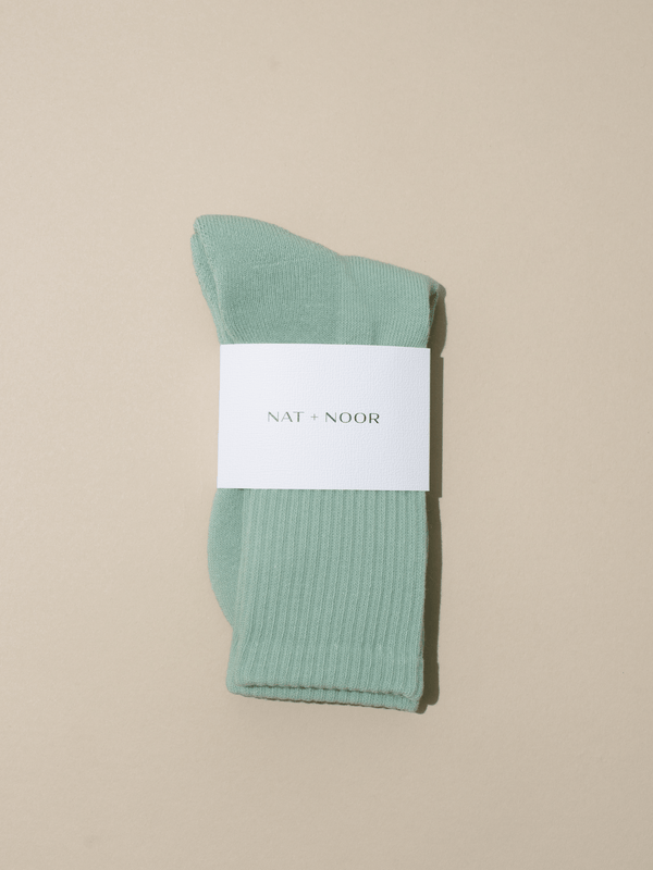 turquoise crew socks for women