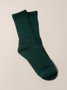 green crew socks for women