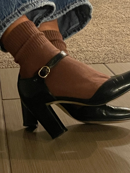 brown ankle socks for women