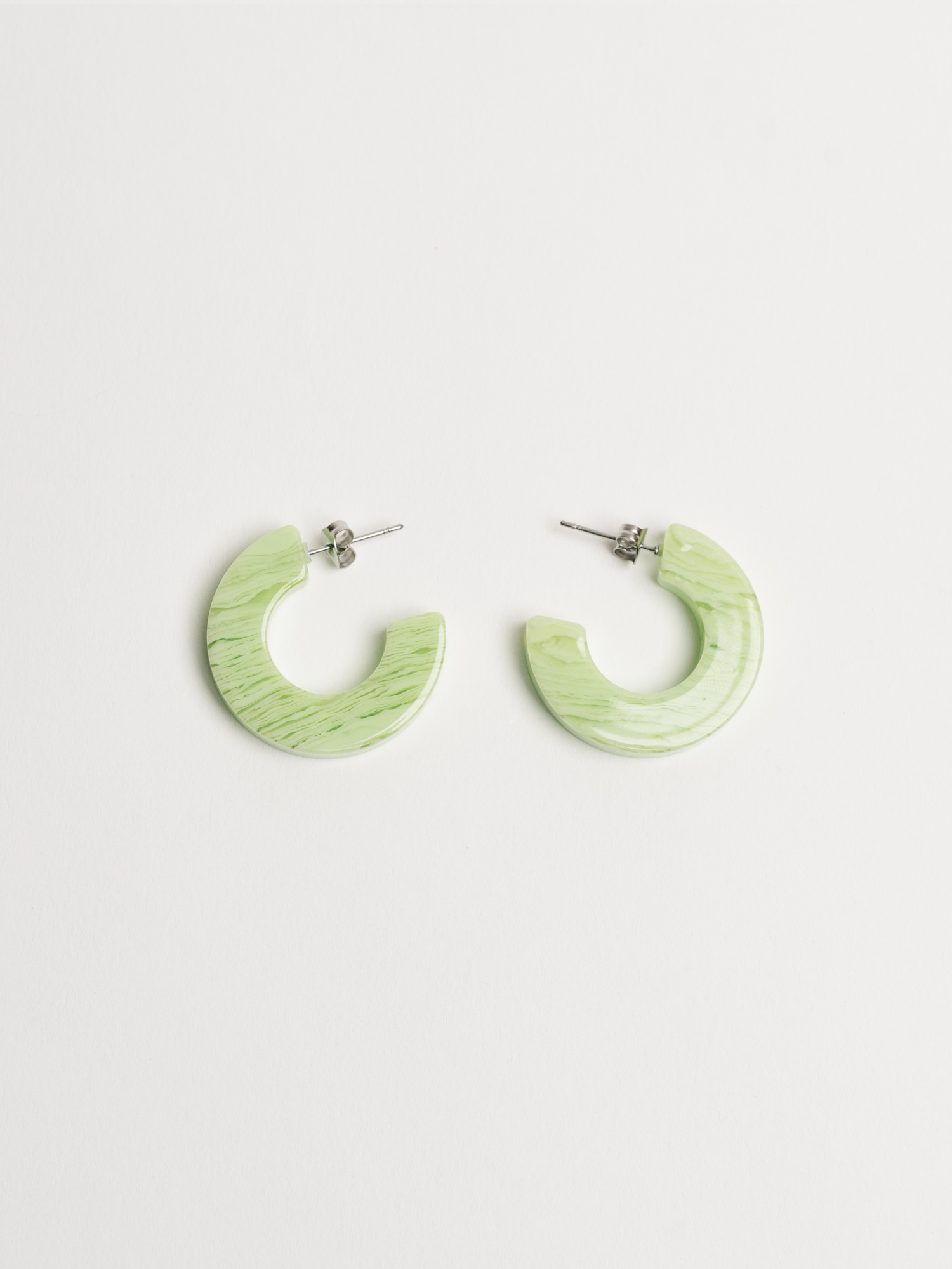 light green women's earrings