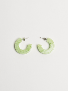 light green women's earrings