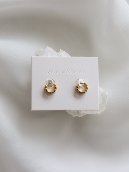 small gold hoop earrings for stacking