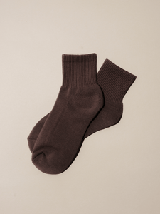 Ladies brown best sale ankle socks