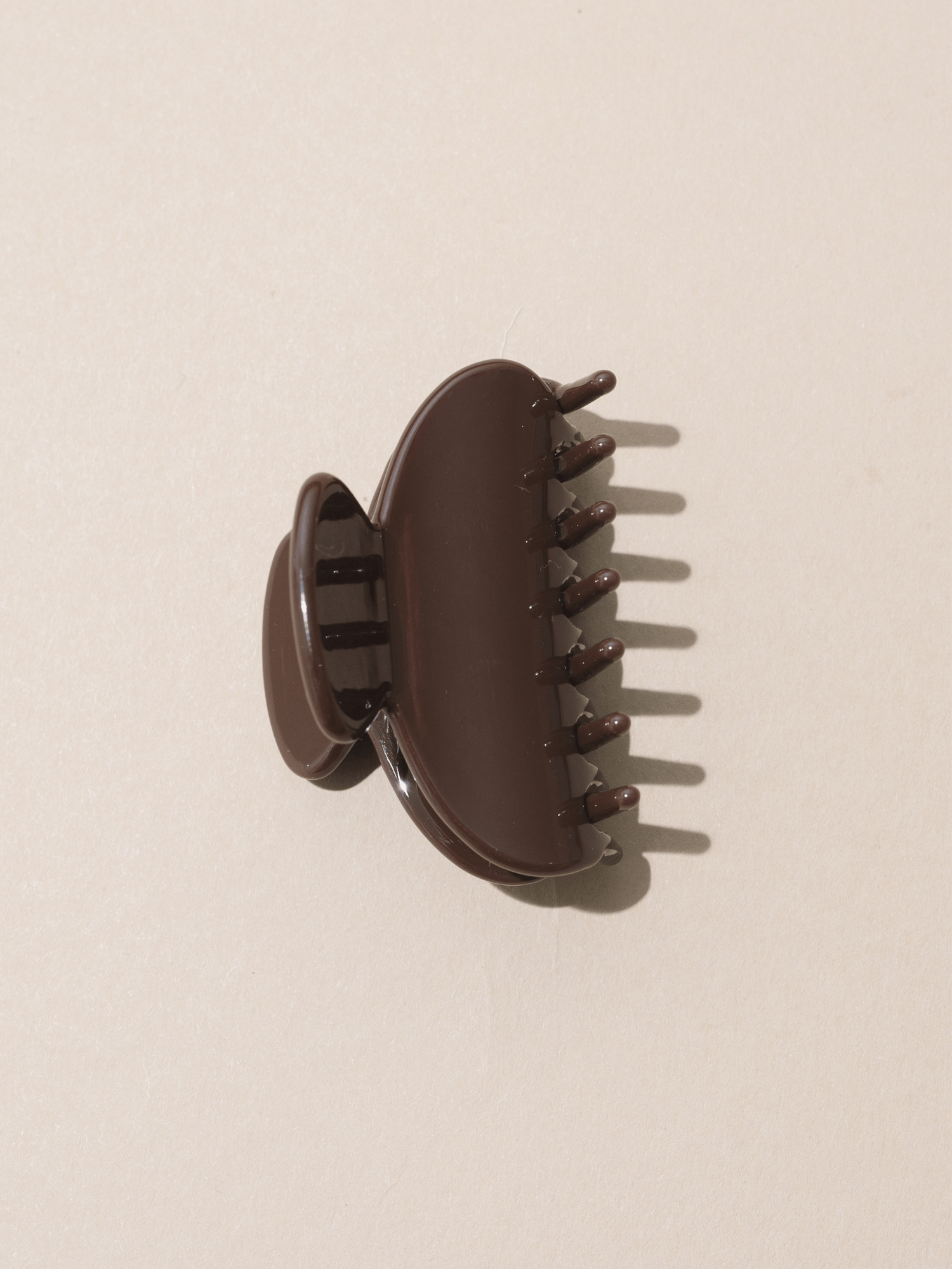 chocolate dark brown mini hair claw clip
